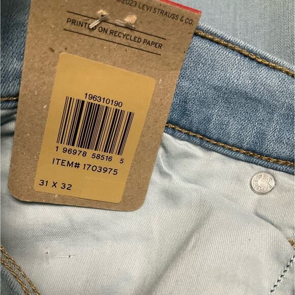 Levi's Ladies 314 Jeans Stretch Straight Tummy Slimming 31 X 32 NWT - Picture 8 of 10
